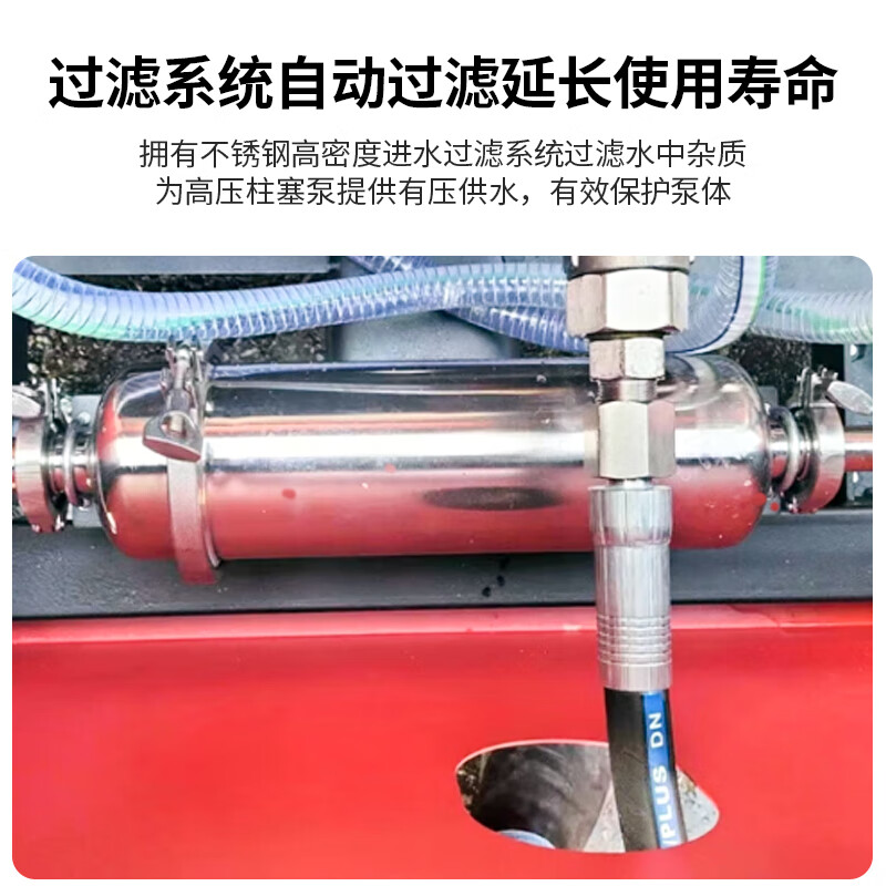 亚伯兰(abram)YBL-1000DP 混泥土墙面地面拉毛机超大流量疏通管道清洗冷凝器工业高压清洗机1000公斤高清大图