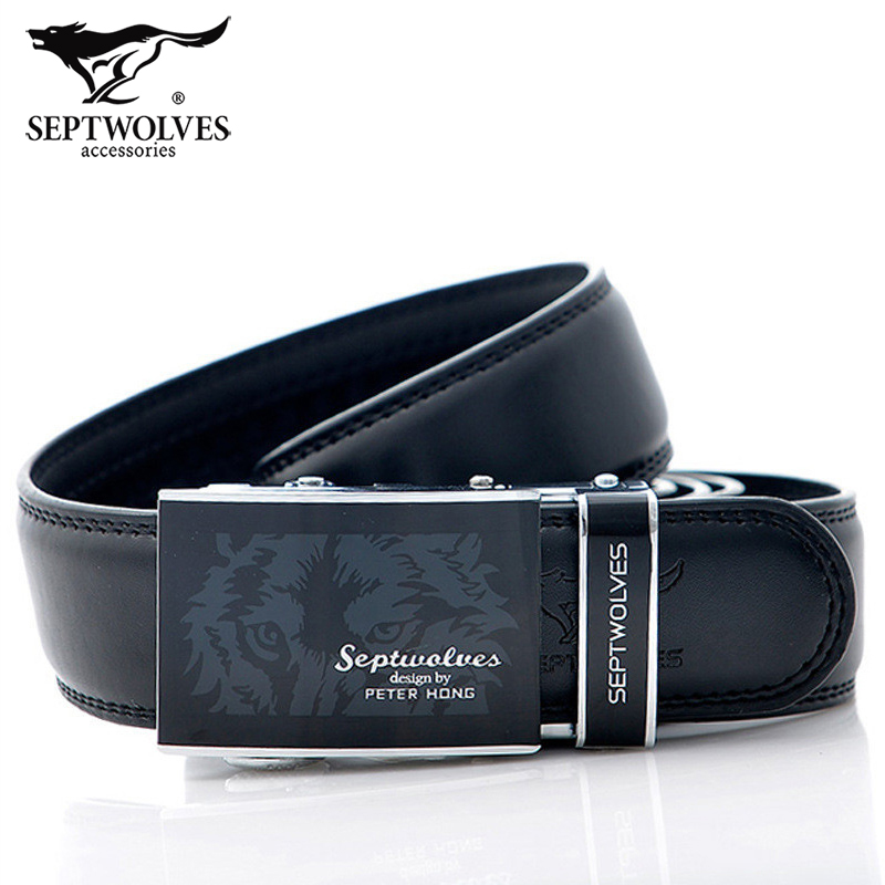 七匹狼septwolves男士皮带 自动扣休闲时尚男式腰带 商务男青年裤带