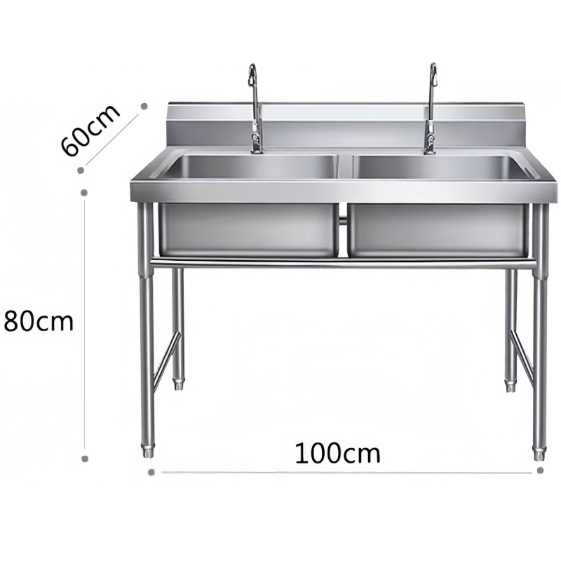 依韵珂不锈钢水池100*60*80cm个高清大图