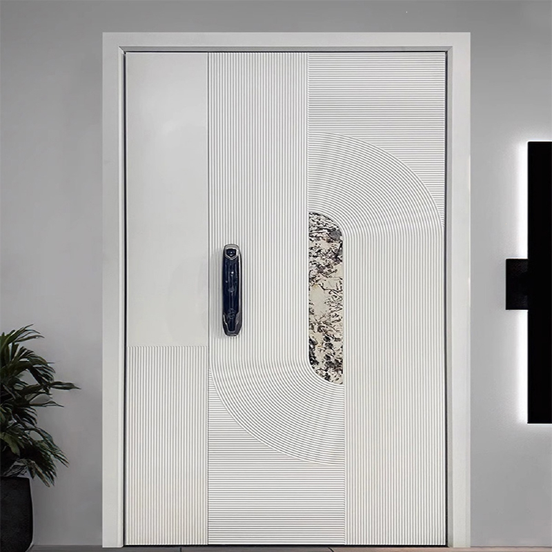 古达子母门入户门四开双开大门进户门室外盗门铸铝豪华别墅大门