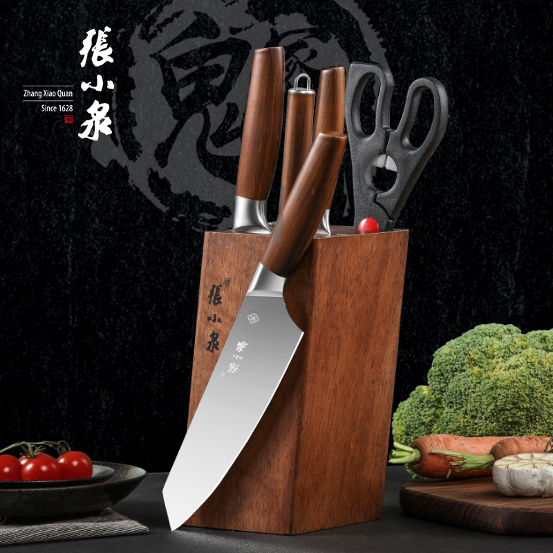 张小泉 雅木系列套装刀具六件套D300151高清大图
