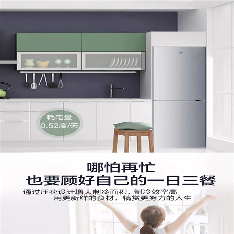统帅(Leader)海尔出品两门冰箱(闪银)双宽设计BCD-182LTMPA