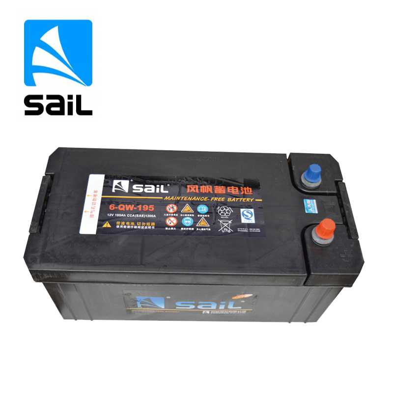 风帆(sail) 蓄电池 6-QW-195 大型货运车/叉车/工程机械/外用等 汽车电瓶折旧价配送上门高清大图