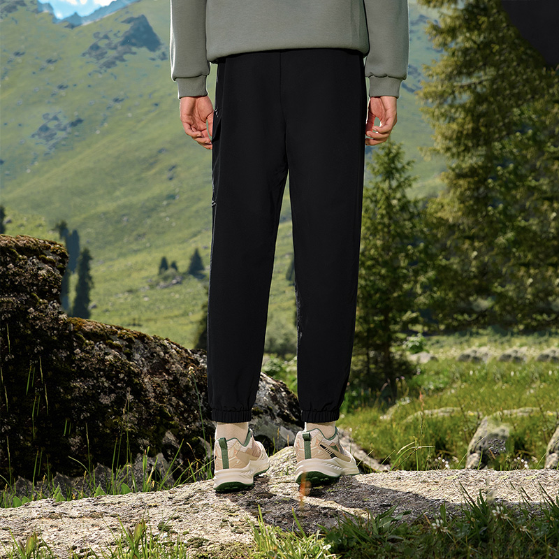 361°运动裤男士新款防泼水梭织长裤直筒宽松户外裤子男裤高清大图