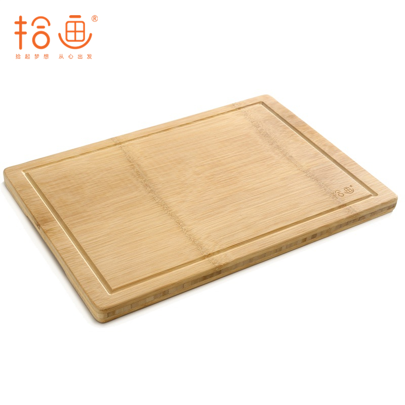 拾画 整竹砧板 2公分厚切菜板 竹案板（40*28*2.0cm）SZ-6172