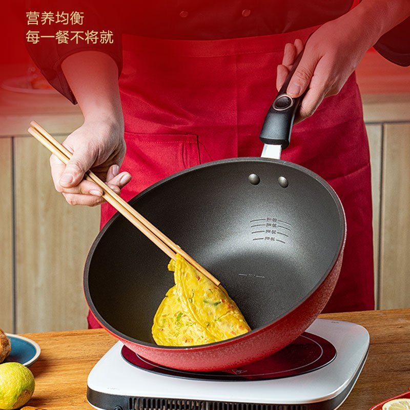 爱仕达(ASD) 套装锅 PL03C3WG锅具 缤炫新不沾三件套 炒锅汤锅煎锅家用不粘 磁炉通用不挑灶 防烫手柄