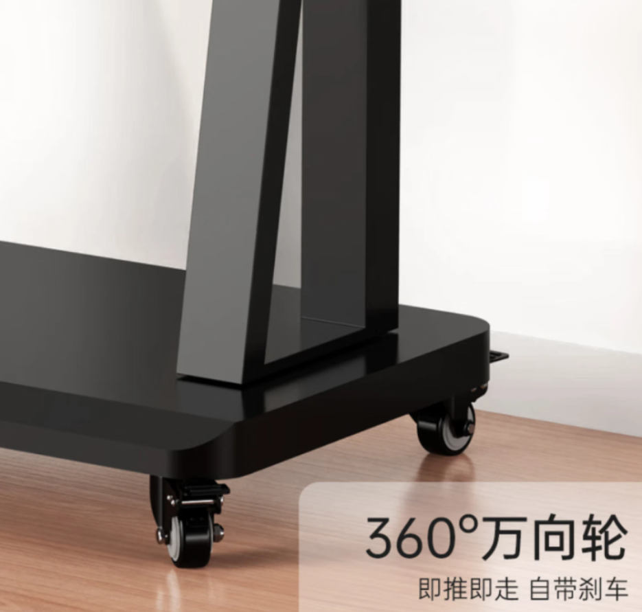 苏宁宜品 贝石32-75英寸移动电视支架电视落地推车会议视频电视可移动挂架立式广告机架 电视架子挂架高清大图