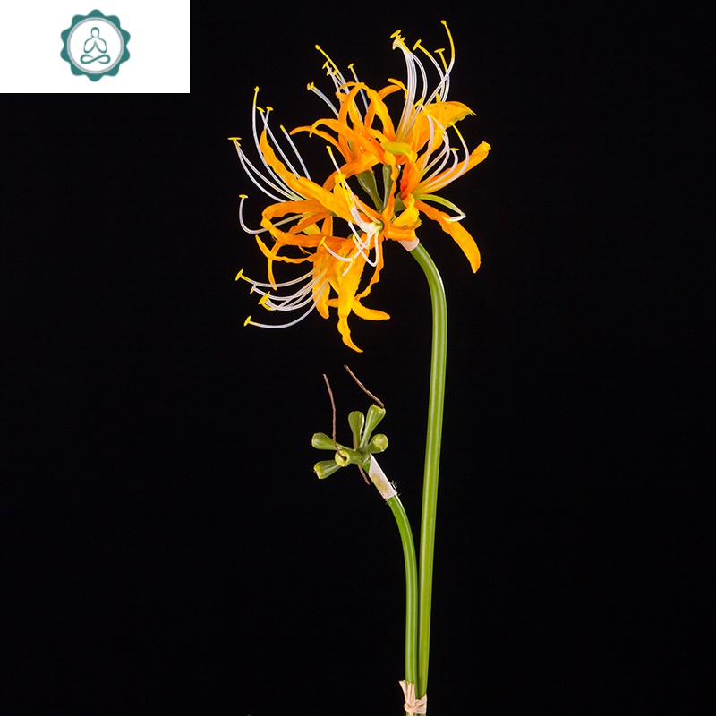 彼岸花仿真花假花曼珠沙华插花花束古风汉服手拿拍摄道具装饰昙花封后桔色组合仿真植物图片 高清实拍大图 苏宁易购