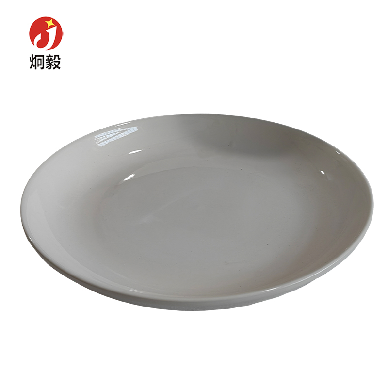 炯毅 盘子陶瓷菜盘子水果盘家用圆形可爱吃菜碟子 白瓷盘子30cm 个高清大图