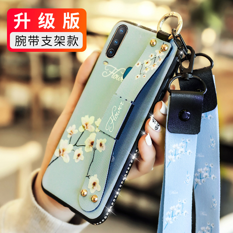 火豹vivoY3手机壳vivo Y3防摔软硅胶保护套V1901女款外壳V1901T潮钻
