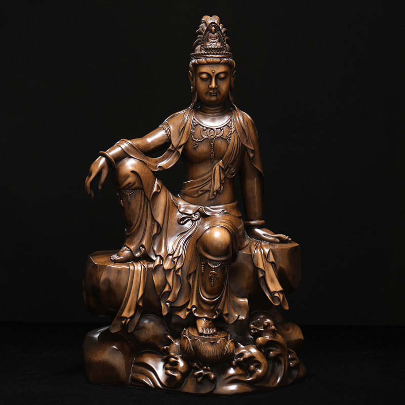 美帮汇佛像摆件家用水月观音观世音菩萨海观音居家供奉高清大图