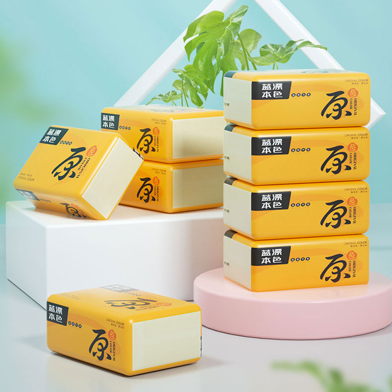 蓝漂 LPBS-21644本色抽纸全压花40包装高清大图