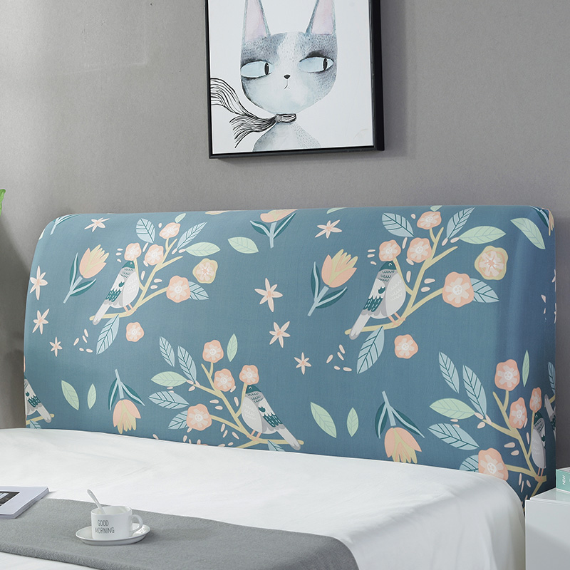 床头罩套床头套软包防尘罩靠背罩子保护套1.8米弹力布1.5床北欧风 海底世界 1.5米(适合1.4-1.7米床头使用)高清大图