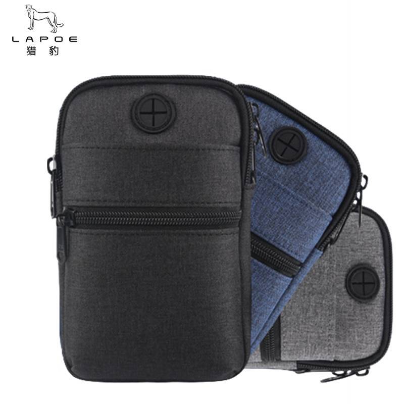 猎豹 多功能证件包斜挎包手机包男女单肩包随身小包12*17cm/个高清大图