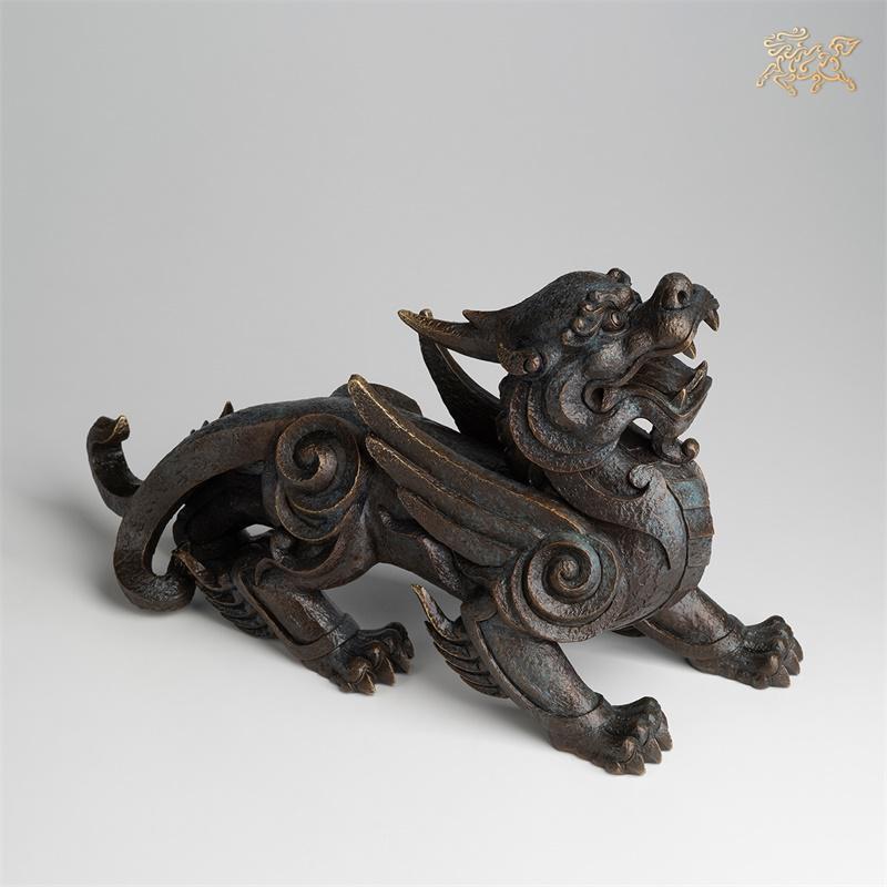 美帮汇全铜摆件 《貔貅之亨通》铜工艺品 家居饰品 摆件高清大图