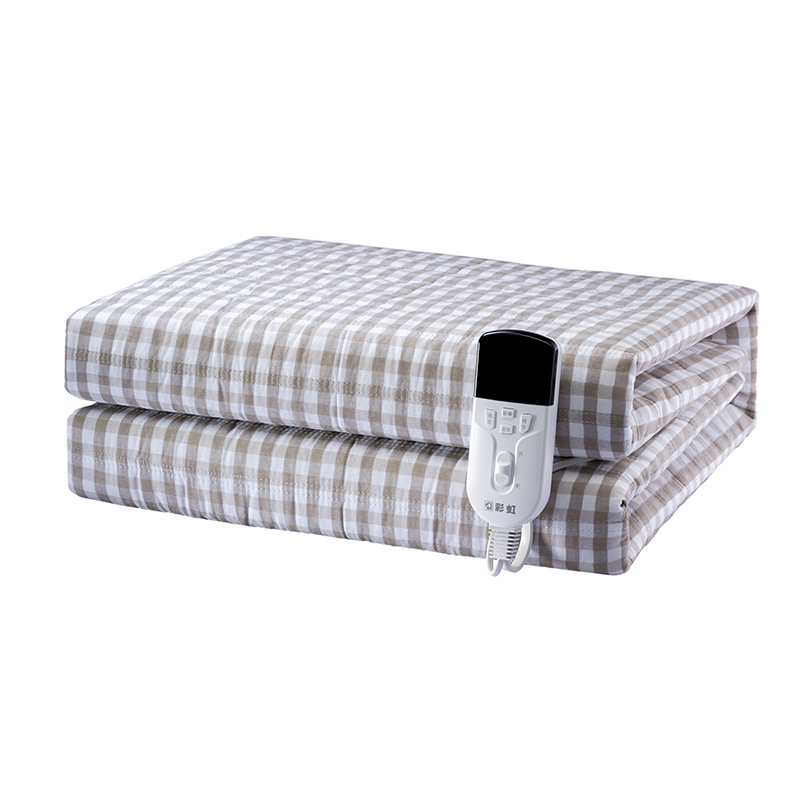 彩虹 货号:1868 全线路安全保护双控双温电热毯(抗菌、除螨、纯棉)高清大图