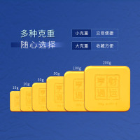 浦发银行旗舰店 黄金财运亨通投资金条 足金 10g 预售5天发货
