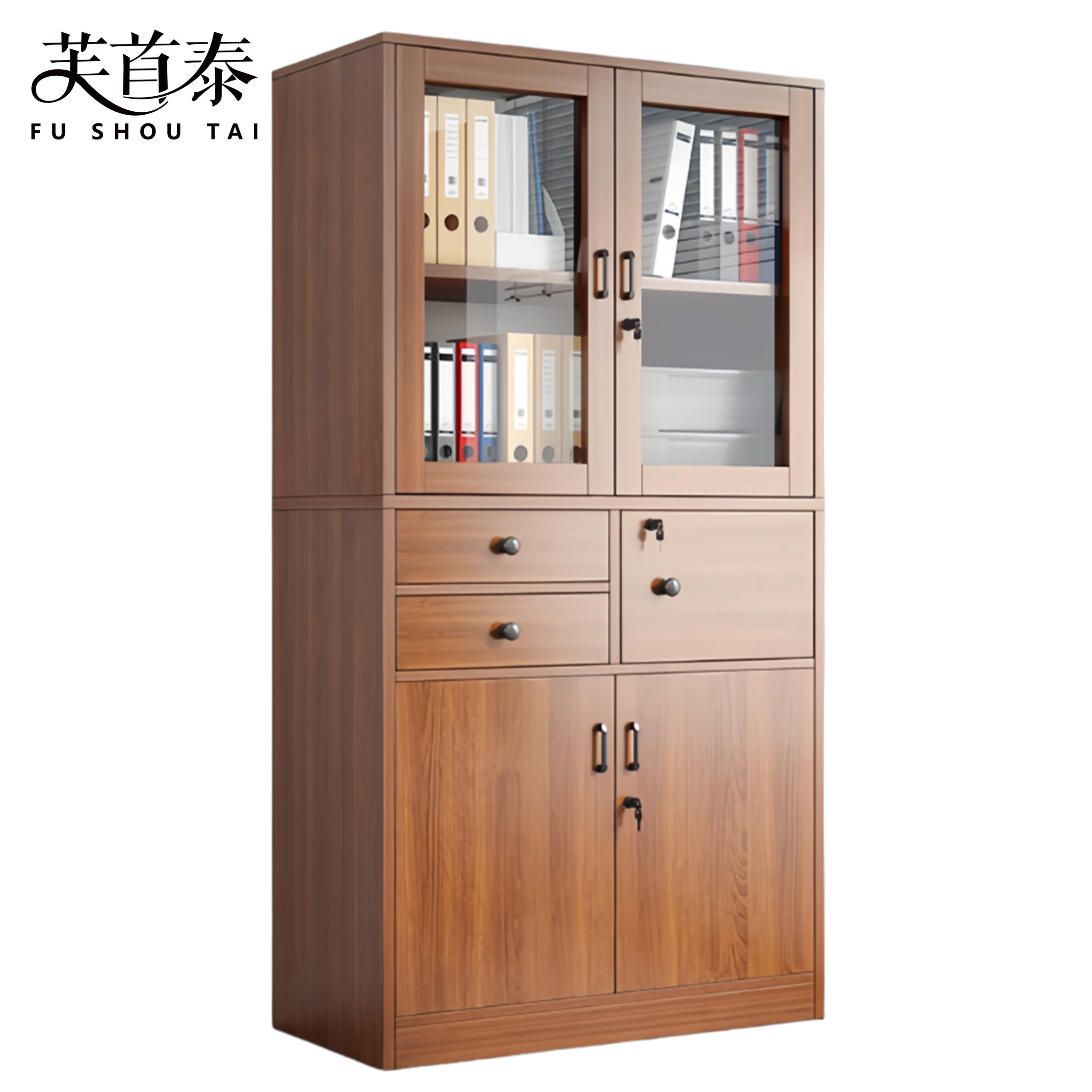 芙首泰档案柜五门两抽800*300*1800mm个高清大图