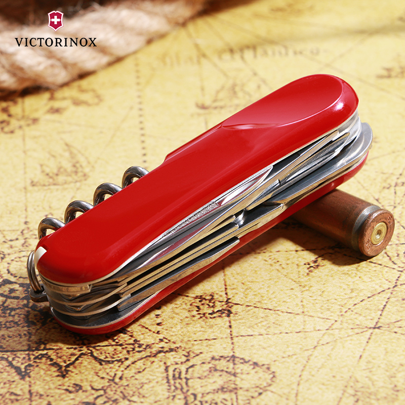 维氏(Victorinox)瑞士军刀 德莱蒙系列新生代2.5713.E红色 瑞士折叠刀多功能工具