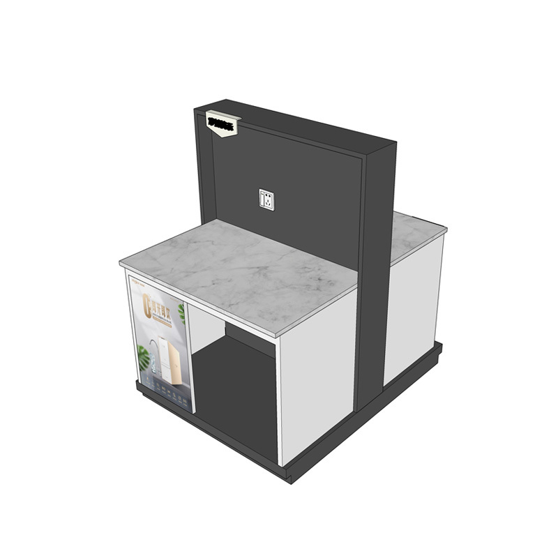 家具>特殊家具>展示柜>企宜购>【灰白版】新版净水器中岛陈列台-3>