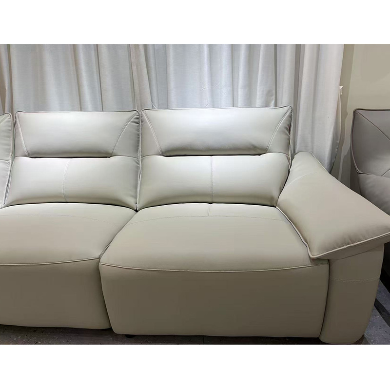 科朔真皮沙发现代简约长沙发电动沙发工厂展厅实拍网红沙发F615高清大图