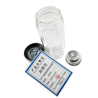 和居态 银钢盖鹅蛋杯玻璃杯 450ml 个