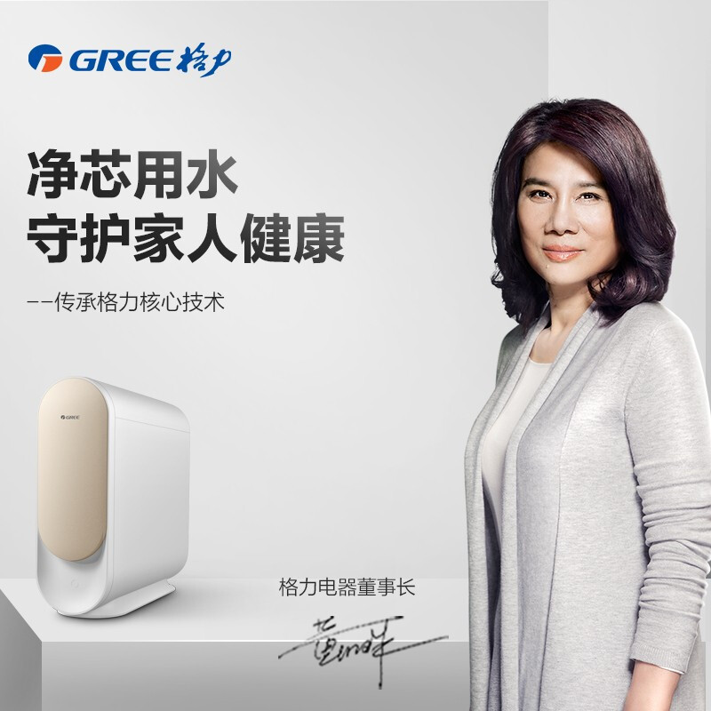 格力(GREE)净水器 WTE-PT95-2x601b家用无桶600G大流量反渗透RO膜过滤小体积智能wifi直饮纯水机