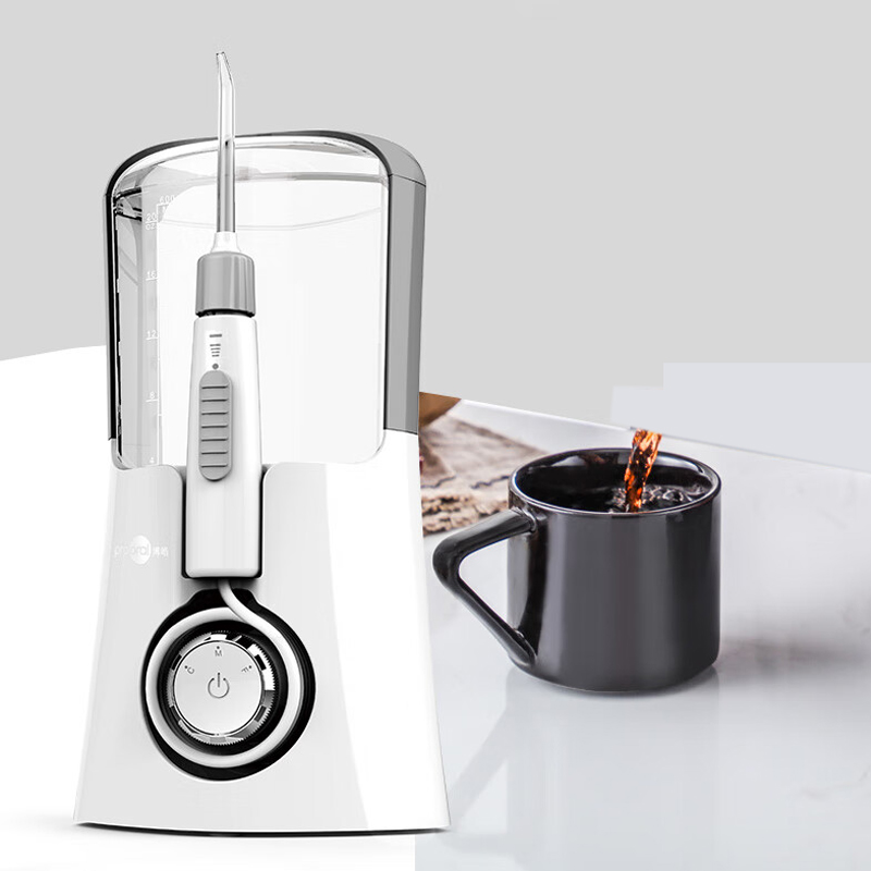 博皓冲牙器高频脉冲式使用便捷力度可调出水超快星空灰F15高清大图