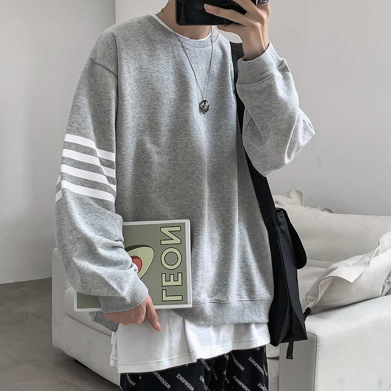 newlakeoversize卫衣男潮日系风格穿搭复古港风chic上衣秋季高街盐系