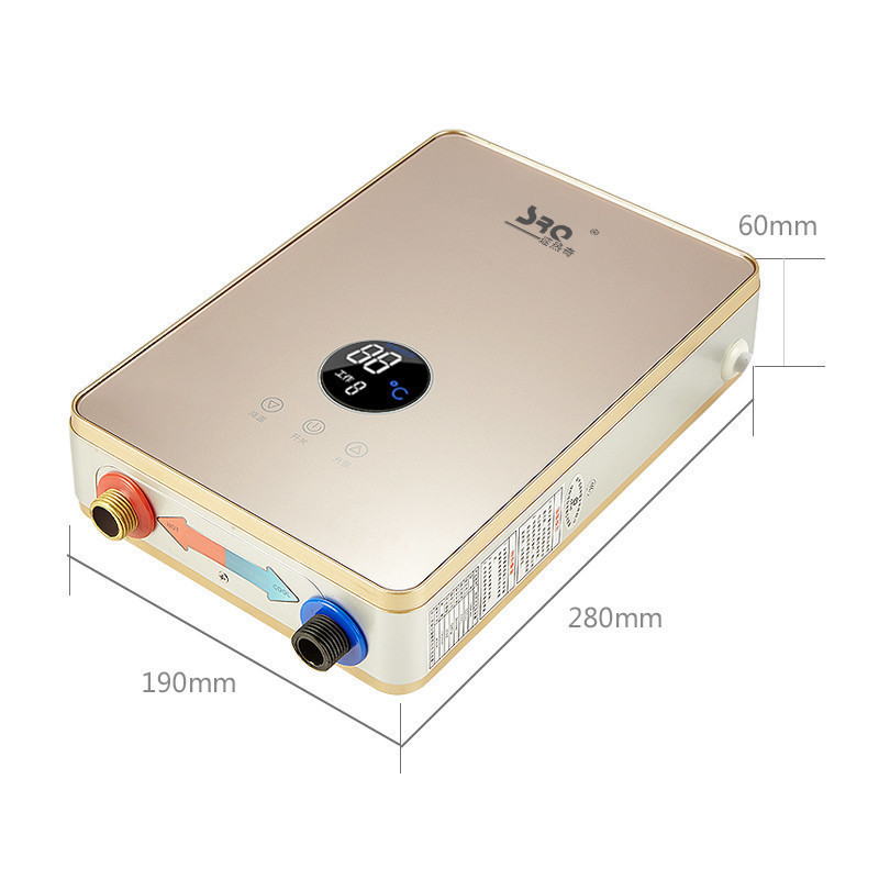 速热奇/SRQ-9011家用即热式电热水器 微电脑式按键式恒温6500W 黑色