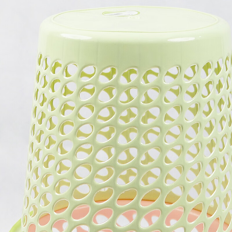 赫思迪格JG-493 商用垃圾篓 镂空垃圾桶 颜色随机 10个上直径27cm,高25cm 下直径19cm高清大图