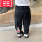 可莉允女童加绒牛仔裤秋冬2022新款女宝宝一体绒保暖裤儿童冬季童装裤子