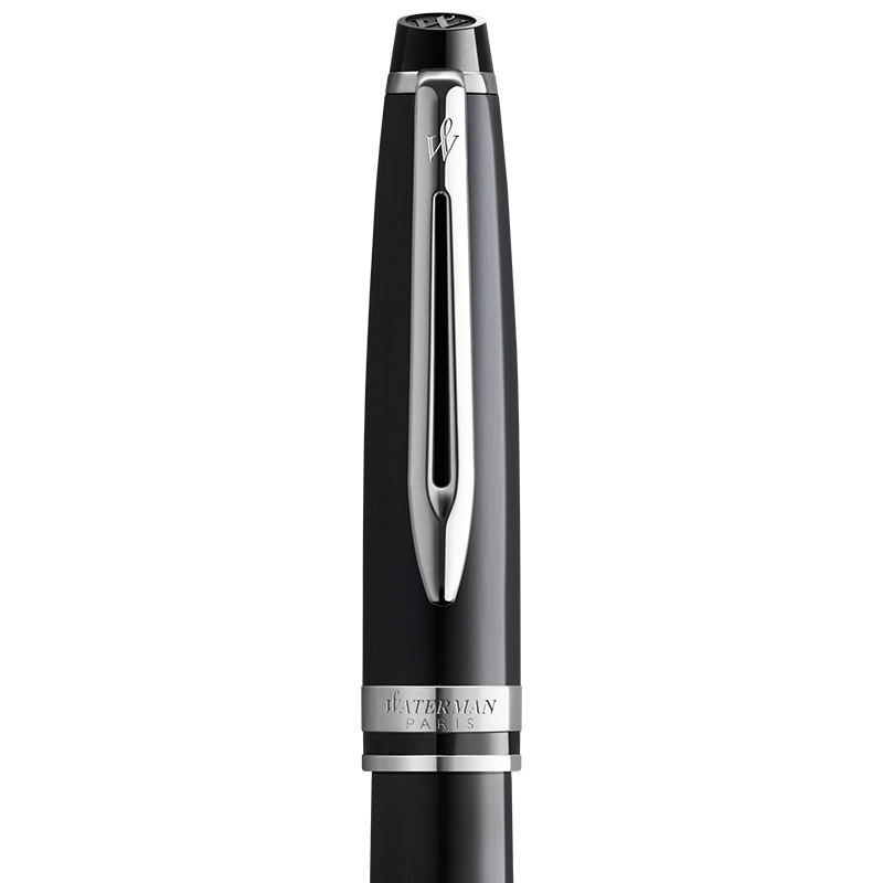 威迪文(WATERMAN)EXPERT系列时尚丽雅黑白夹钢笔/墨水笔