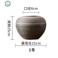 景德镇花瓶摆件陶瓷客厅插花家居创意玄关餐厅简约陶罐装饰工艺品 封后 木青1号