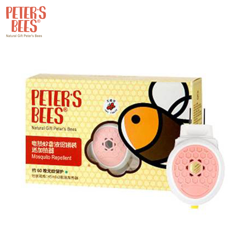 peter’s bees彼特的蜜蜂 电热蚊香液45ml*2+1加热器
