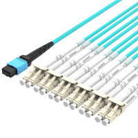千天(QANTOP)光纤跳线OM4万兆多模100G光模块用集束光纤线1分24芯MPO-LC QT-GXTX502