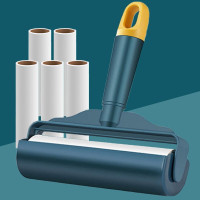 粘毛器大号16CM1器+5卷纸滚筒可撕式除尘器宠物毛发滚毛器_933_450 1器5纸（10CM）