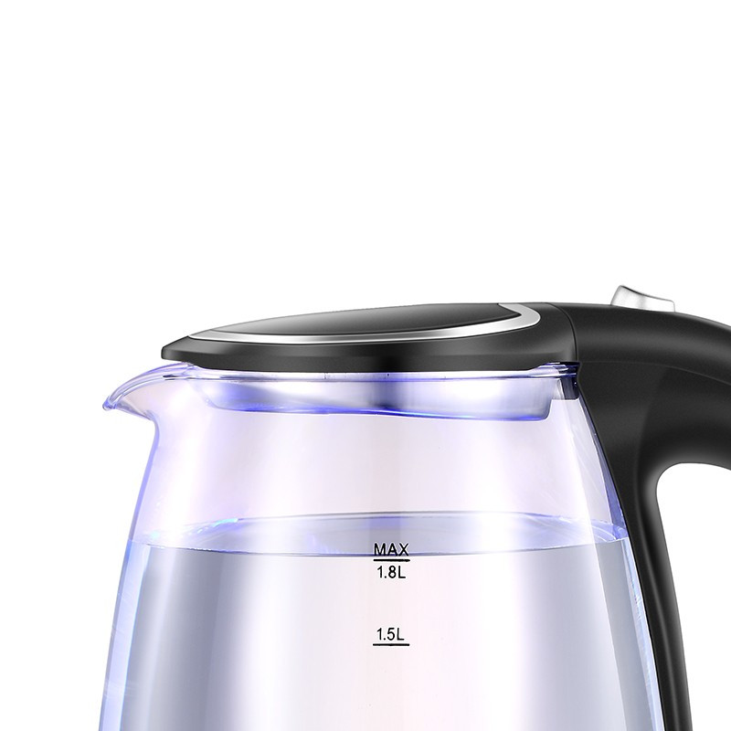 山水(SANSUI)玻璃水壶电热水壶高硼硅玻璃 JM-SSH1802