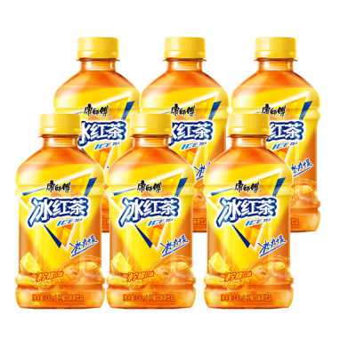 康师傅冰红茶330ml*6瓶柠檬味茶饮料好喝