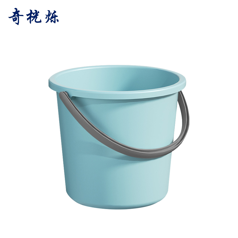 奇桄烁水桶塑料桶蓝色小号个高清大图