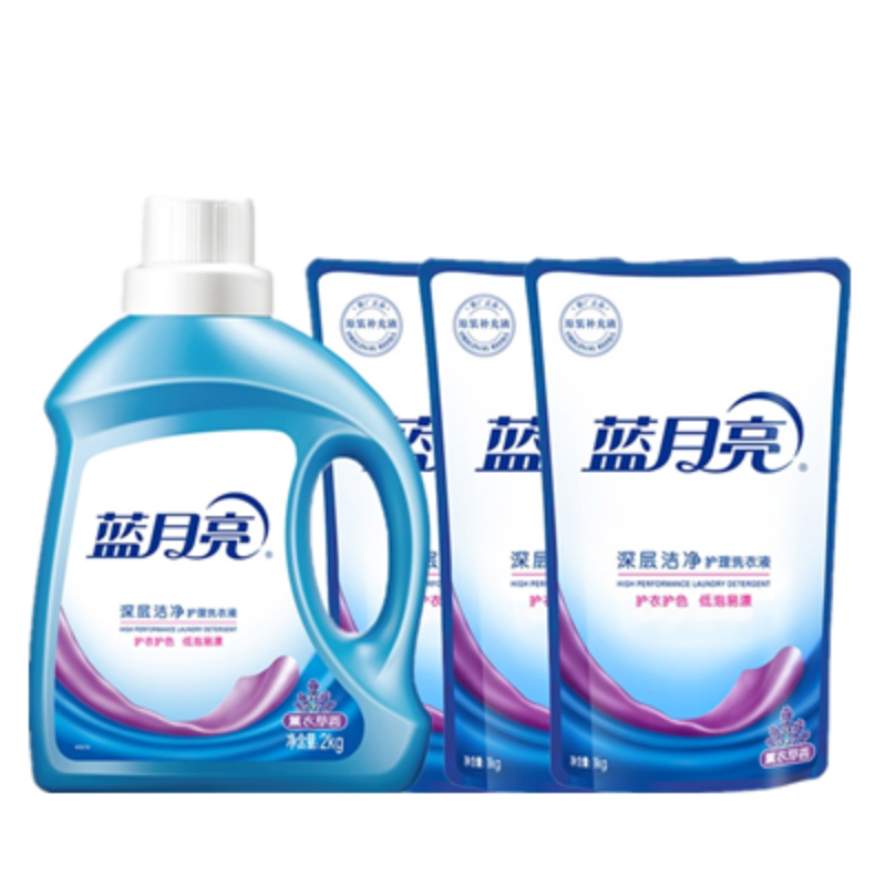 蓝月亮薰洁净洗衣液2kg*1+薰洁净洗衣液袋1kg*3-10001693 清洁去污高清大图
