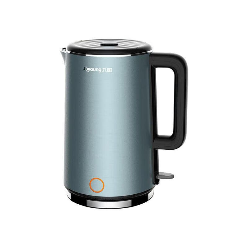 九阳(Joyoung) 电水壶1.7L 食品级不锈钢无缝内胆电热水壶 K17FD-W750 蓝晶银(LX)