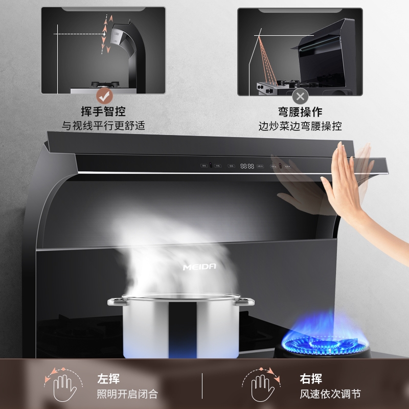 美大双效消毒款集成灶A9-A(天然气)