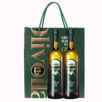 欧丽薇兰纯正橄榄油750ml*2瓶/盒 简装