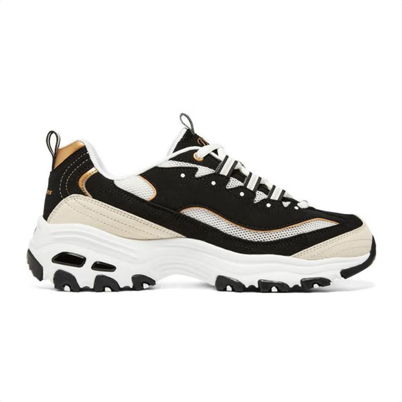 斯凯奇女款休闲熊猫鞋896204/BKGD-10双高清大图