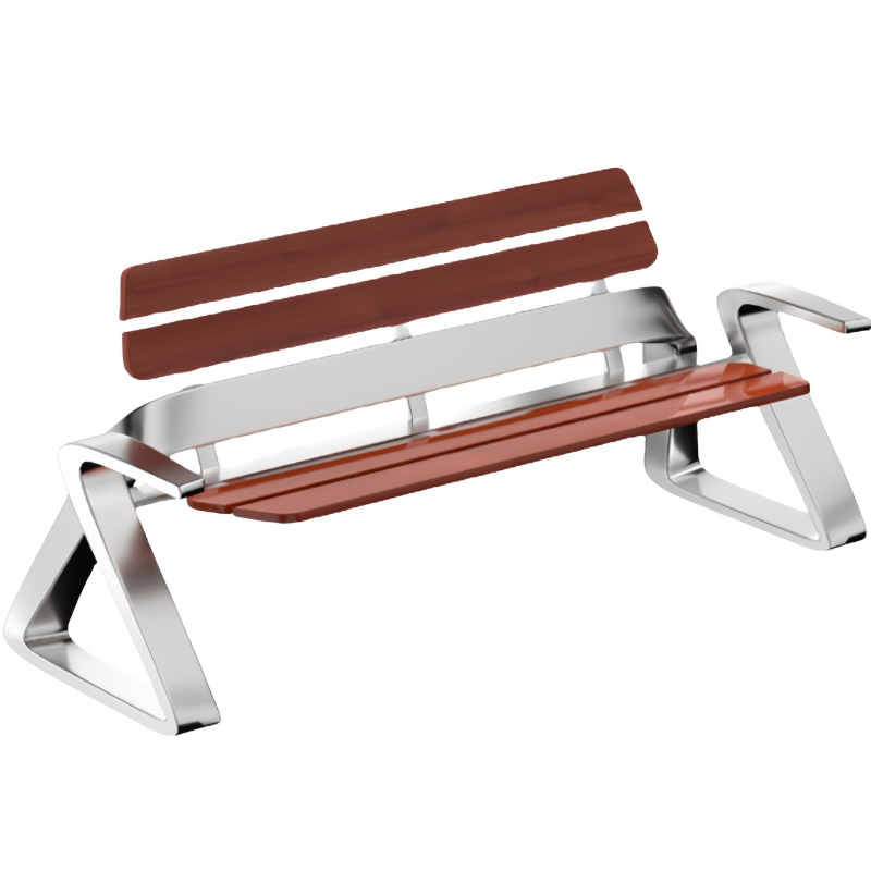 依韵珂不锈钢公园椅160*58*80cm把高清大图