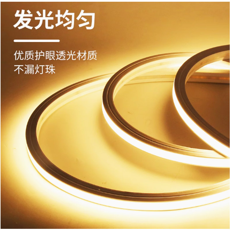 24V/220V硅胶灯带1米价 宽1cm/2cm可选