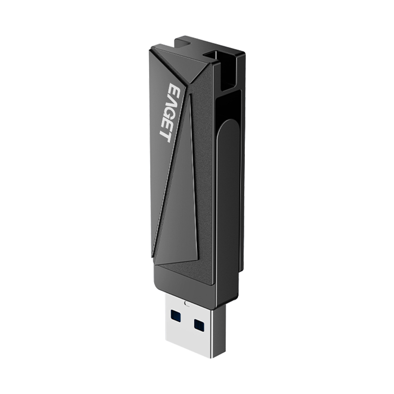 忆捷(Eaget)F68 USB3.2 U盘 高速全金属360度旋转优盘256GB