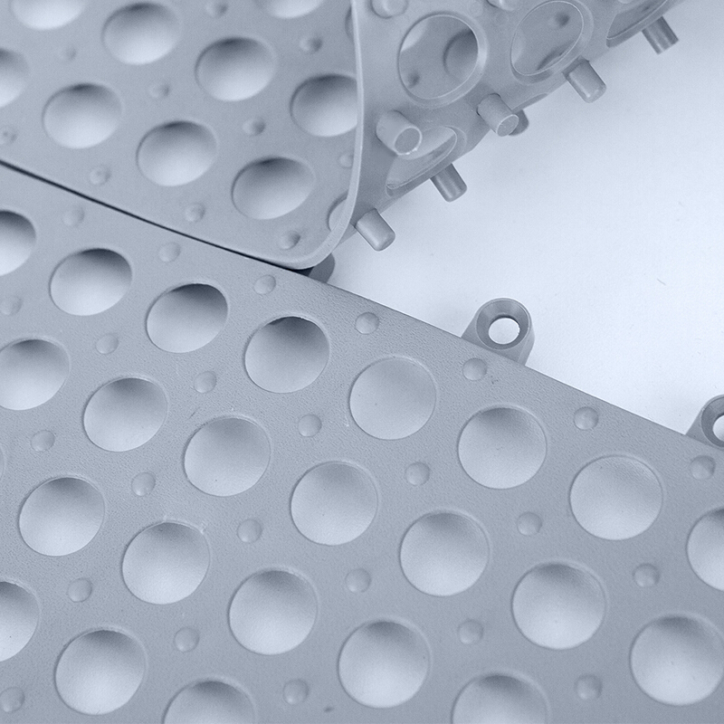 绿之源 自由拼接浴室脚垫地垫灰白6件装门垫防滑垫隔水疏水垫子卫生间淋浴房浴缸酒店家居日用 可剪裁 颜色随机高清大图