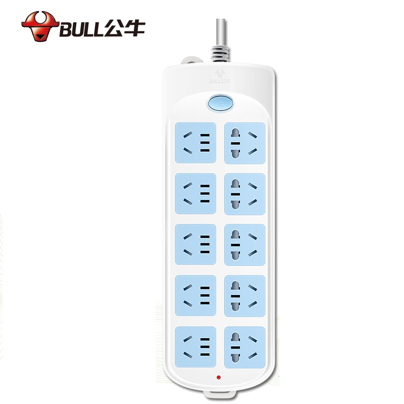 公牛bullgn60510位3米排插接线板拖线板计价单位个视频